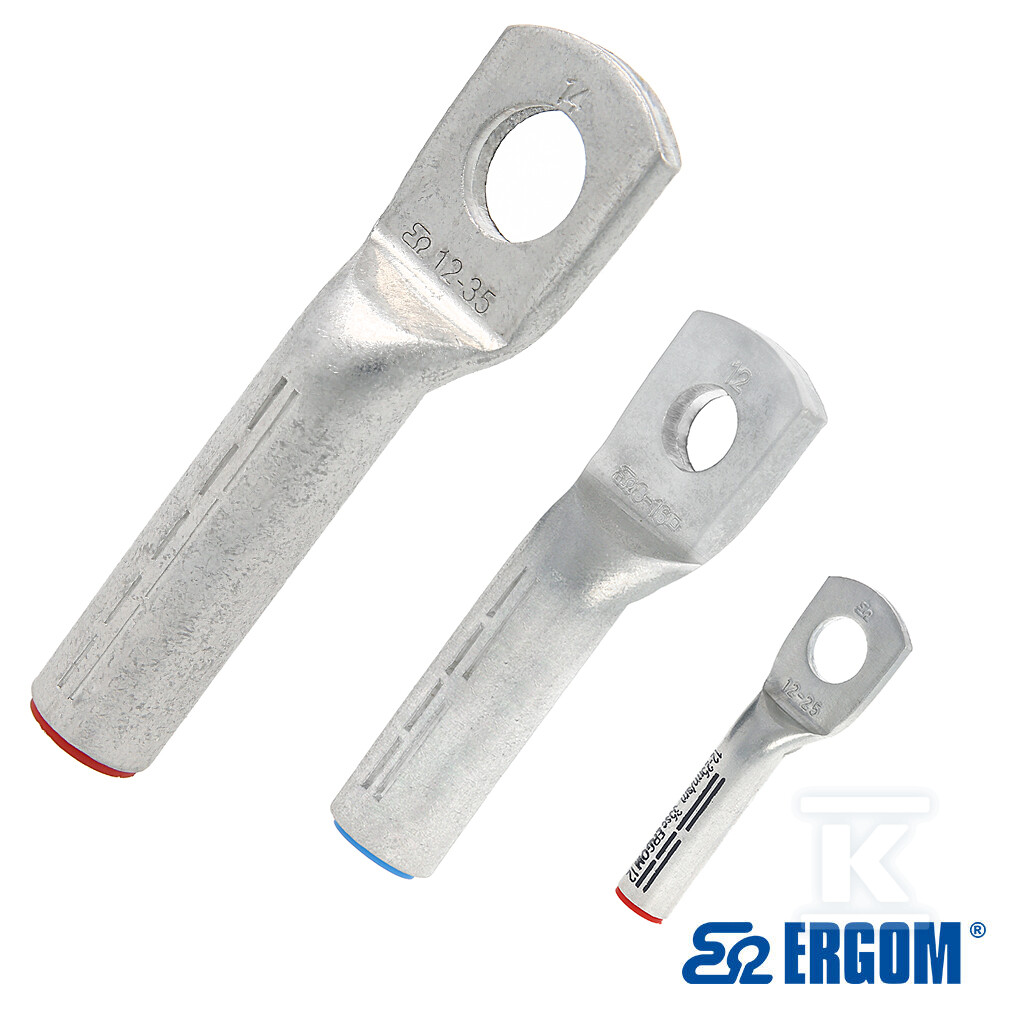 Końcówka rurowa oczkowa aluminiowa - E12KA-01030101502