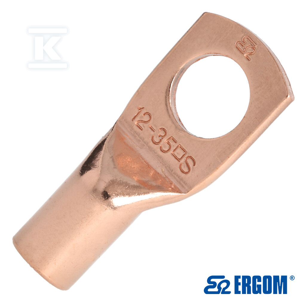 Końcówka rurowa oczkowa miedziana KM - E11KM-01010104202
