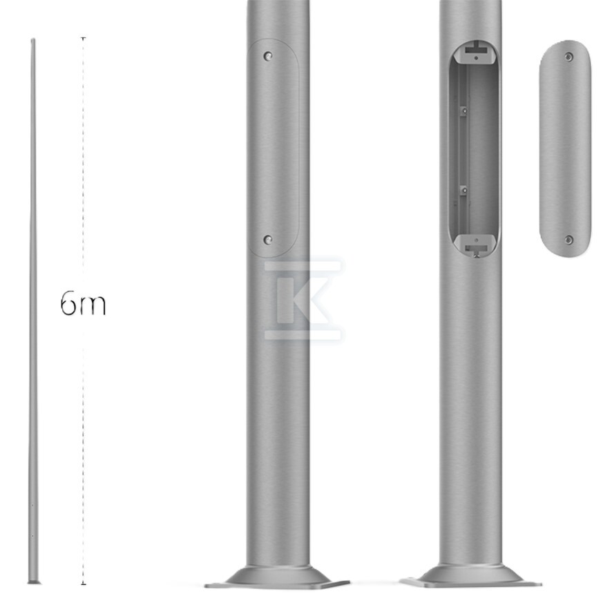 Hliníkový sloup SAL-6 Anodizovaný INOX - 42207/C45