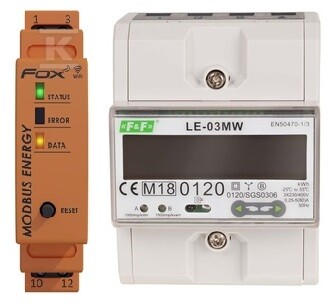 Zestaw do monitoringu energii: licznik - DTB102