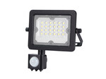 Naświetlacz LED galaxi 20W 2200lm barwa ciepła 3000K IP65 czarny z czujnikiem