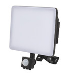 Naświetlacz LED noktis 50W 6000lm, naturalna barwa 4000K, IP65, bezramkowy, ze złączem IP65, z czujnikiem PIR