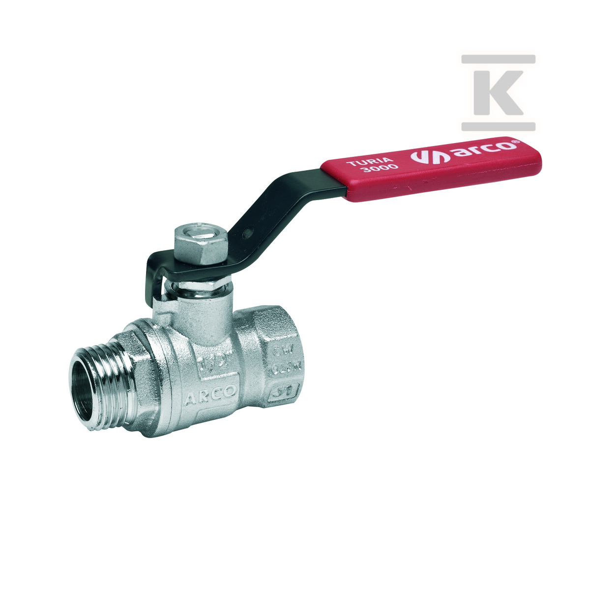 Zawór kulowy TURIA 3000, 3/8 GW x 3/8 - 0112508