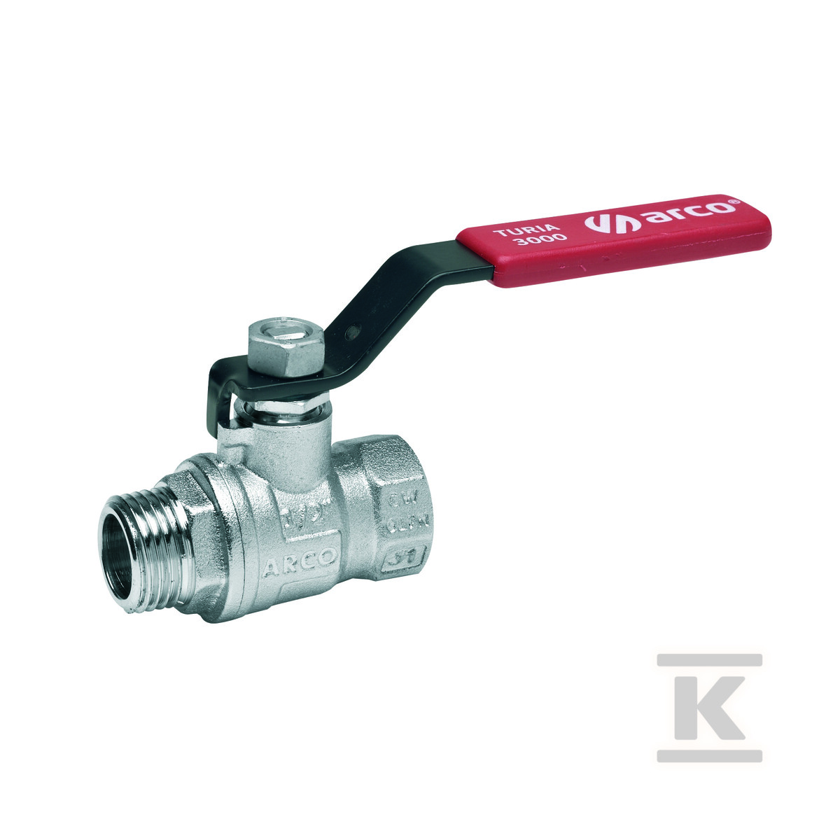 Zawór kulowy TURIA 3000, 3/4 GW x 3/4 - 0112908