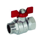 Zawór kulowy TURIA 3000, 3/4 GZ x 3/4 GW, uchwyt motylkowy