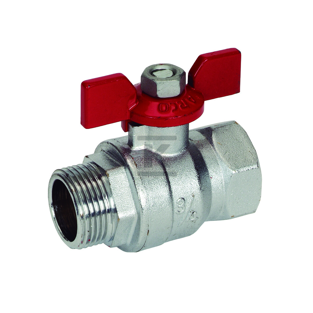 Zawór kulowy TURIA 3000, 1 GZ x 1 GW, - 0113208