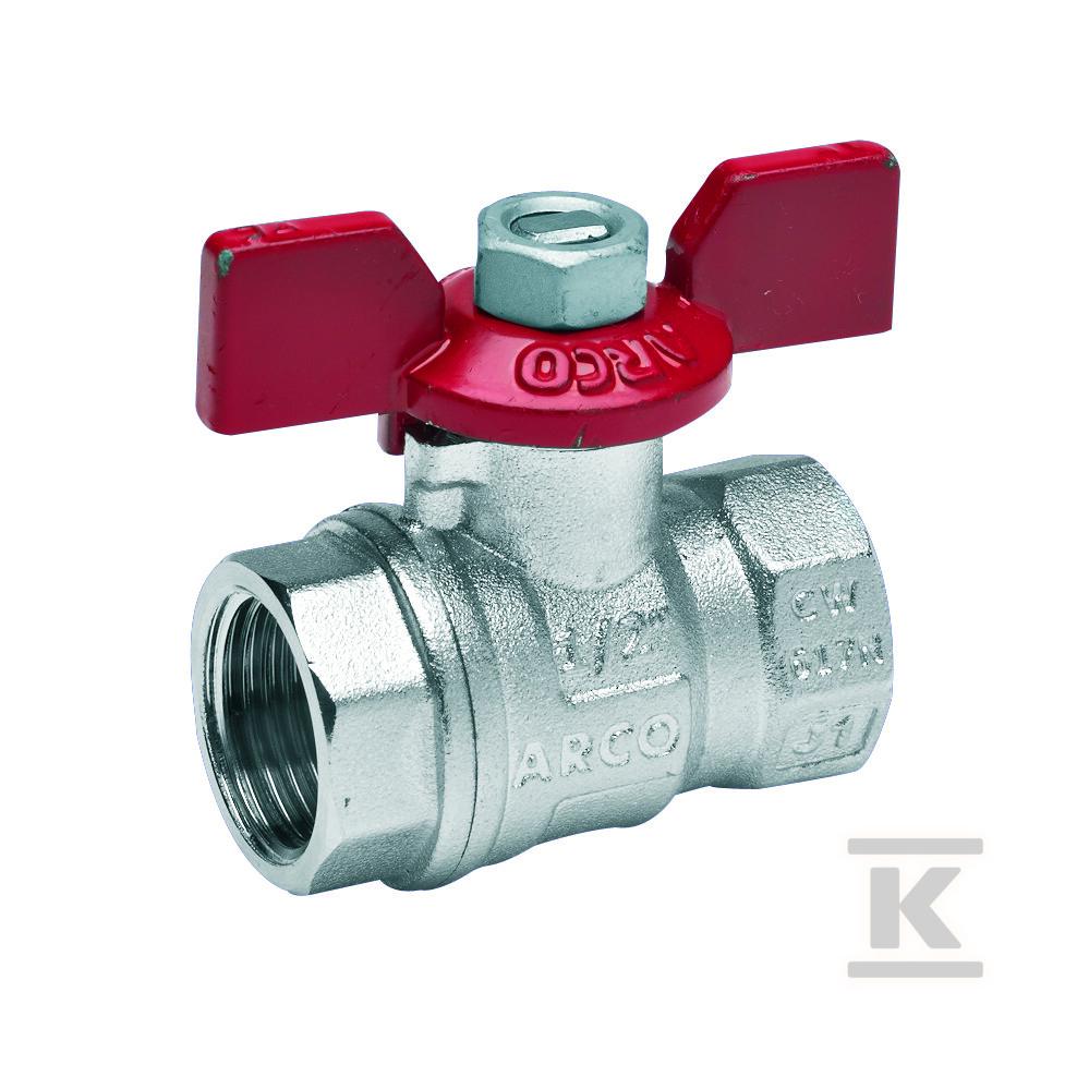 Zawór kulowy TURIA 3000, 1/4 GW x 1/4 - 0120108
