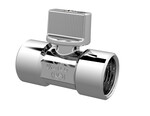 Zawór kulowy Mini, 1/2 GW x 1/2 GW, uchwyt chromowany