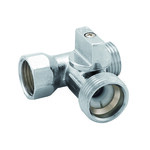 Trójnik z zaworem MINI, 1/2 GZ x 3/4 GZ x 3/4 GW