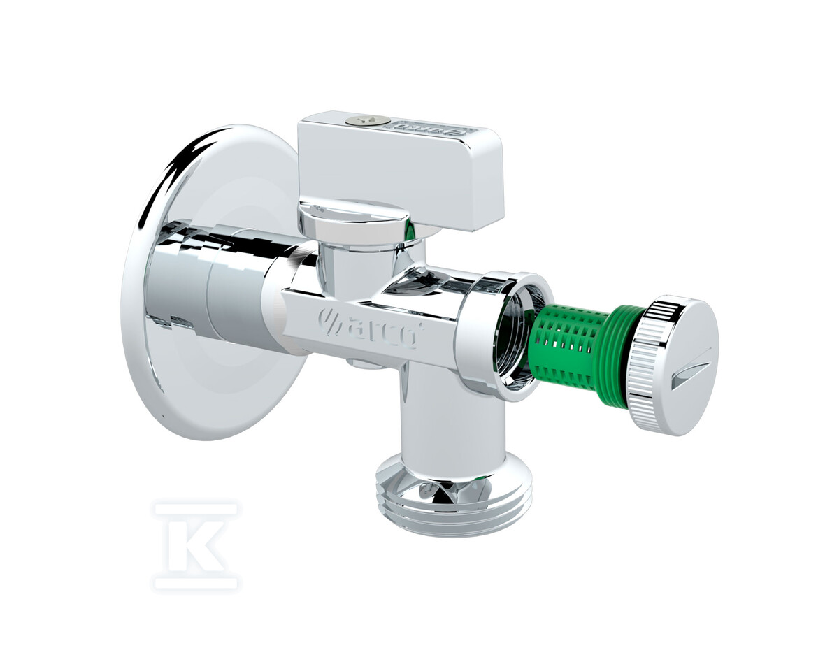 Zawór kątowy A80, antykamienny, filtr z - 02408MAC