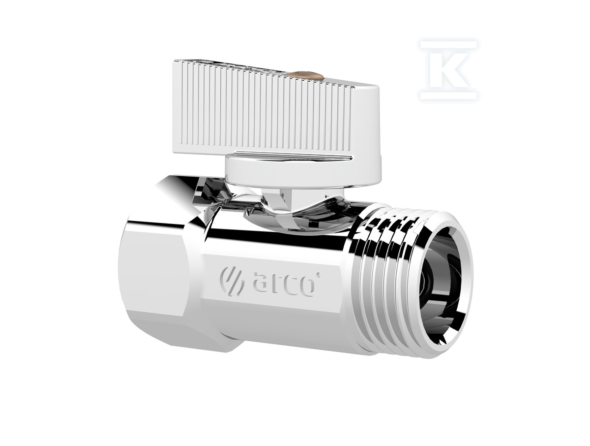 Zawór kulowy MINI, 1/2 GZ x 1/2 GW, - 2207C