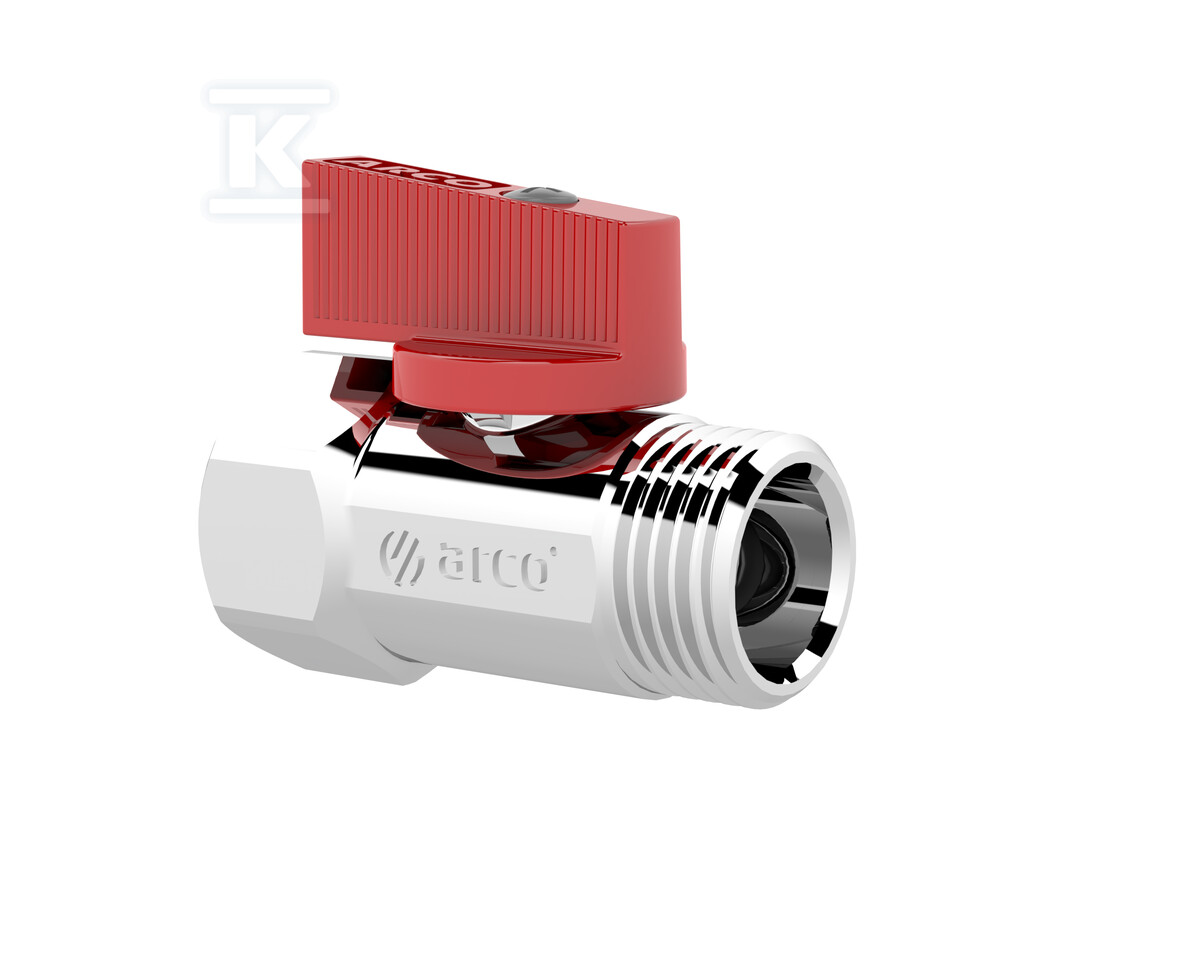 Zawór kulowy MINI, 1/2 GZ x 1/2 GW, - 2207R