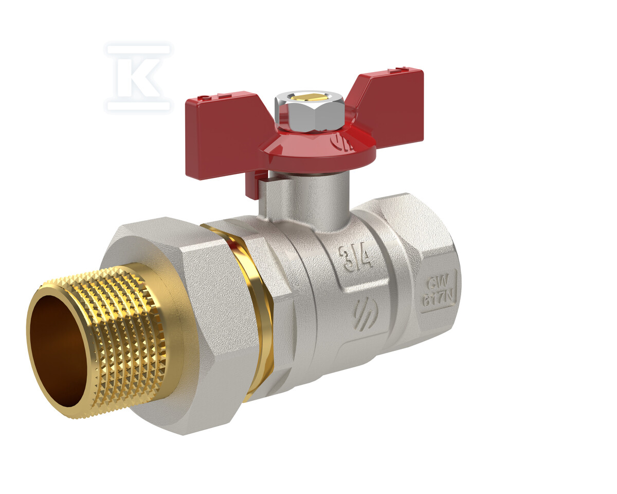 Zawór kulowy prosty SENA VA30, 1/2GW - - 754103