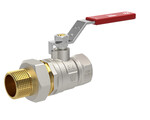 Кульовий кран SENA VA30, ПРЯМА НАПІВМУФТА 1GW-1 1/4GZ, важіль INOX