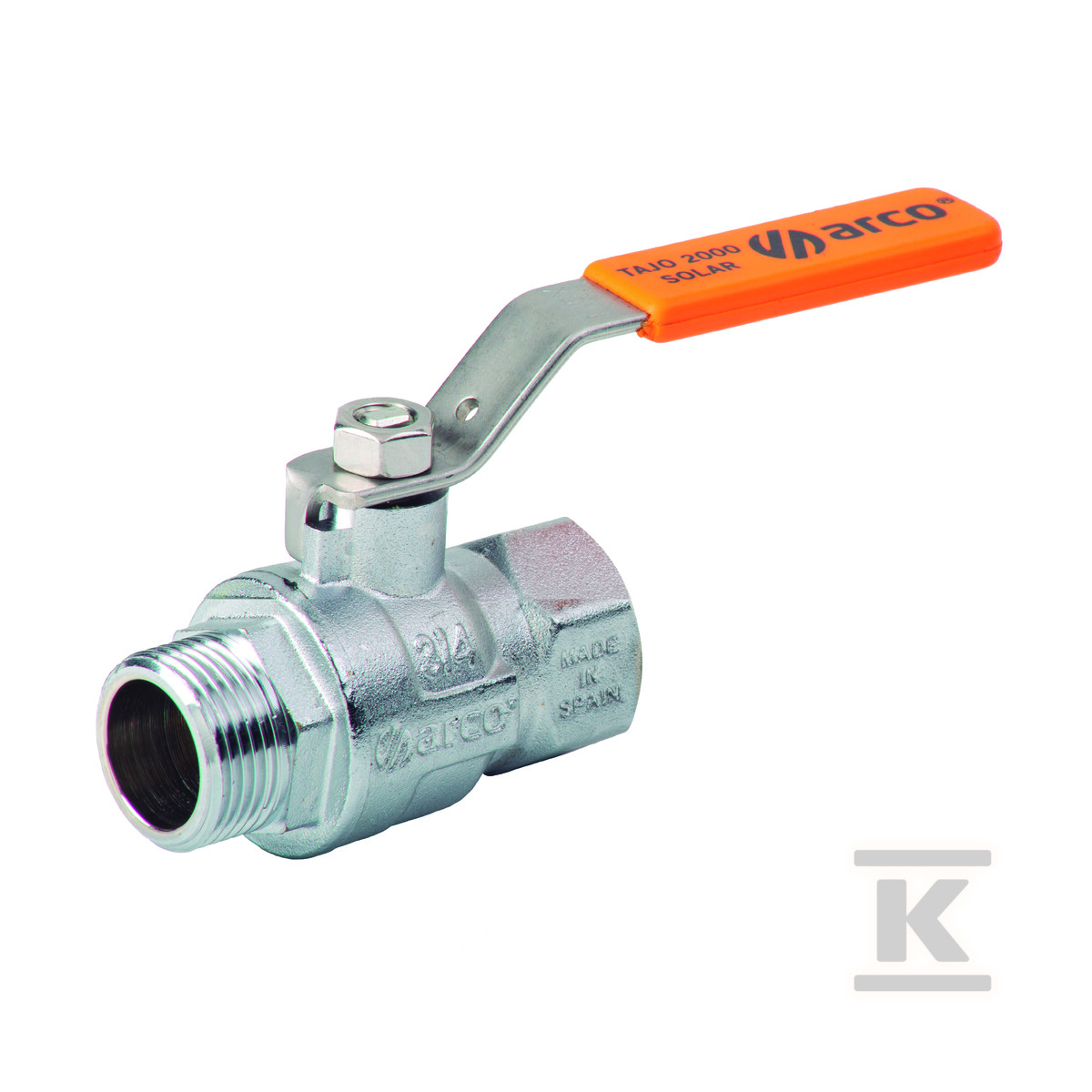 Zawór kulowy TAJO SOLAR, 3/8 GW x 3/8 - SL1130