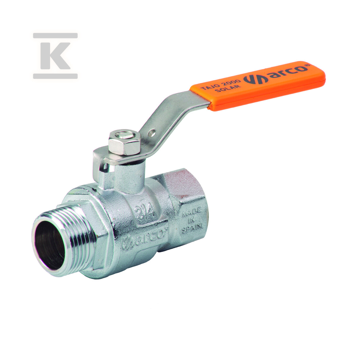 Zawór kulowy TAJO SOLAR, 1/2 GW x 1/2 - SL1132