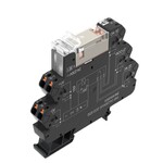 Moduł przekaźnikowy, 24...230 V UC ±10 %, Zielona dioda LED, 2 zestyk przełączny (AgNi), 250 V AC, 8 A, PUSH IN, TRP 24-230VUC 2CO ED2