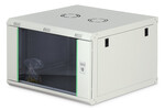 Szafa sieciowa wisząca DYNAmic 19" 7U rack 385x600x600mm, drzwi szyba, szary, złożona, 60kg