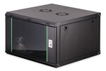 Szafa sieciowa wisząca DYNAmic 19" 7U rack 385x600x600mm, drzwi szyba, czarny, złożona, 60kg