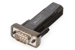 Konwerter / Adapter USB-A 2.0 męski do RS232 (DB9) męski Chipset FTDI FT232RNL Mocowanie na śruby z dodatkowym kablem 0.8m