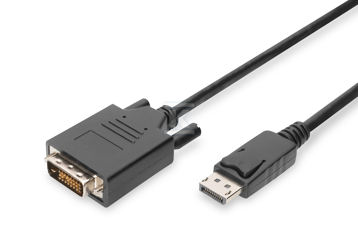 Kabel DP/DVI-D (24+1) M/M z zatrzaskiem - AK-340301-020-S