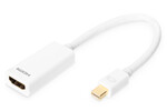 Kabel miniDP/HDMI A M/Ż biały 0,15m DisplayPort 1080p 60Hz FHD