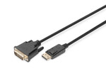 DisplayPort adapter cable, DP - DVI (24+1)M/M, 2.0m, w/interlock, DP 1.1a compatible,