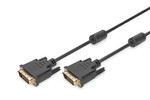 Kabel DVI-D (24+1)/DVI-D (24+1) M/M czarny 3m DVI-D DualLink WQXGA 30Hz