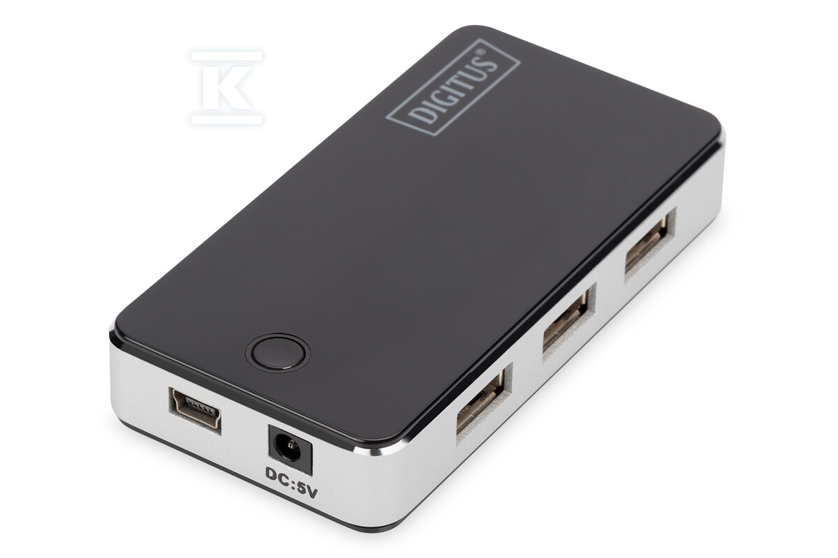 HUB 7-portowy USB 2.0 HighSpeedaktywny, - DA-70222
