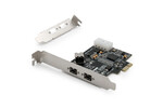 Kontroler Firewire (800) PCI Express 2xZew. 1xWew.IEEE1394b 9pin, Low Profile, Chipset: XIO2213B