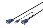 Kabel Octopus do KVM 2xVGA, 2xPS/2, 1xUSB 5m