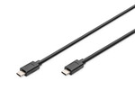 Kabel USB C/USB C M/M czarny 1m USB 3.1 Gen.2 SuperSpeed+ 10Gbps, Power Delivery