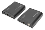 Przedłużacz/Extender KVM HDMI+USB 120m po kat.6 UTP/IP 1080p FHD 60Hz audio (zestaw)