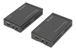 Extender HDMI do 70m po kat.5e UHDHDBaseT 4K 30Hz 3D HDCP 2.2 z IR, audio (zestaw)