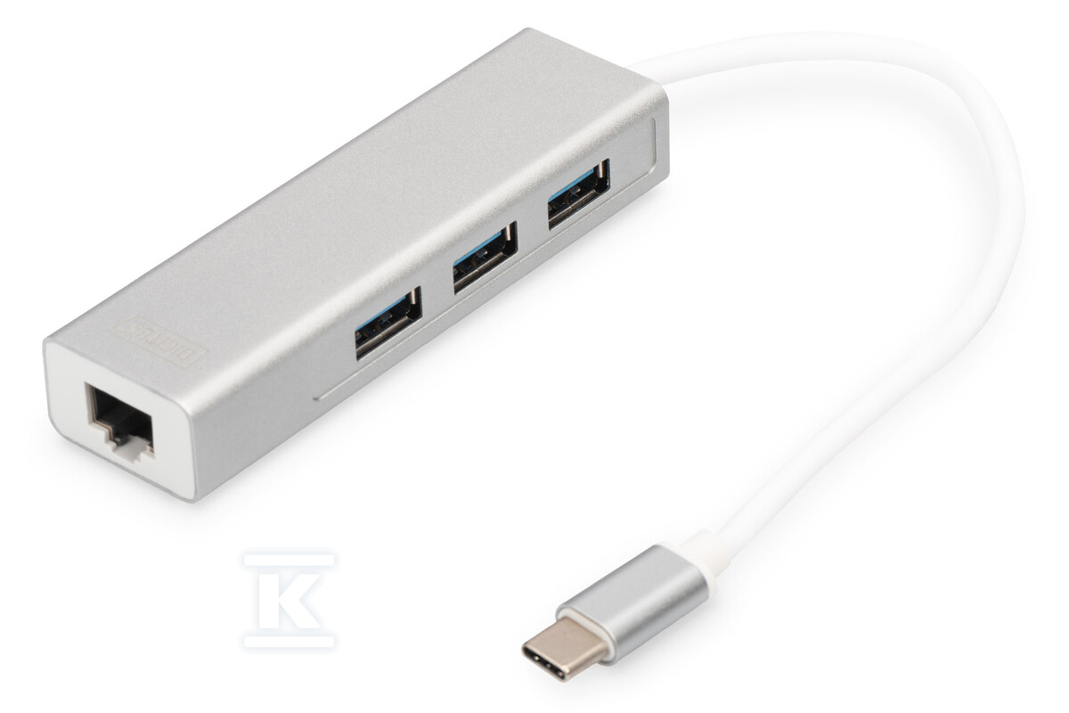 HUB 3-portowy USB Typ C 3.0 HighSpeed z - DA-70255