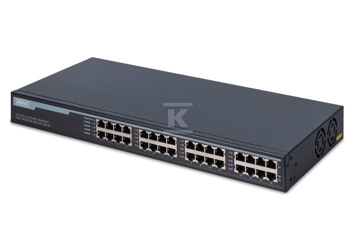 10G Ethernet Zasilacz/Injector PoE+ - DN-95116