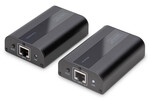 Extender HDMI do 30m/60m po Cat.6/6a/74K 60Hz HDCP 2.2 z IR, audio (zestaw)