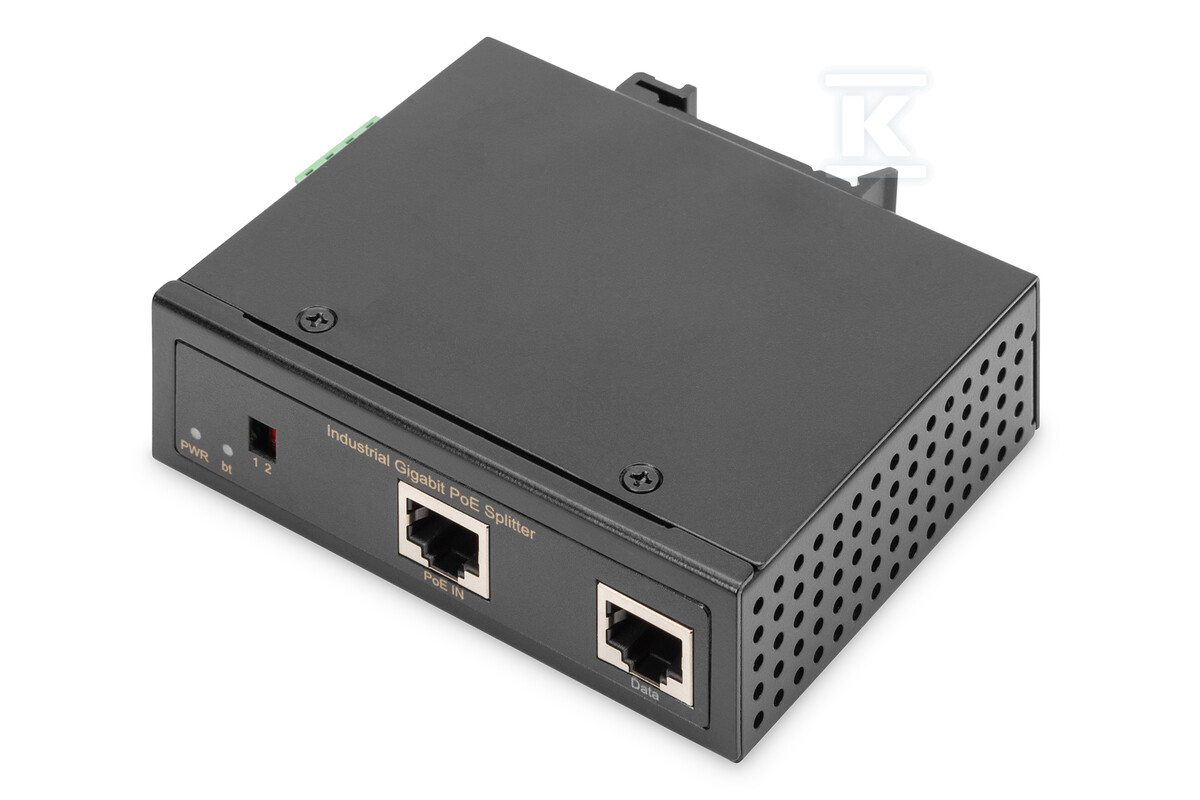 Splitter PoE+ przemysł. Gigabit, - DN-651111