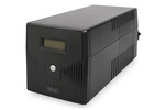 UPS Line-Ineractive LCD, 1000VA/600W, 2x12V/7Ah, AVR, 4x Schuko CEE 7/3, 2x RJ45, 1x USB 2.0 typ B