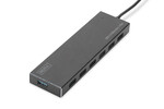 HUB 7-portowy USB 3.0 SuperSpeed, aktywny, aluminium