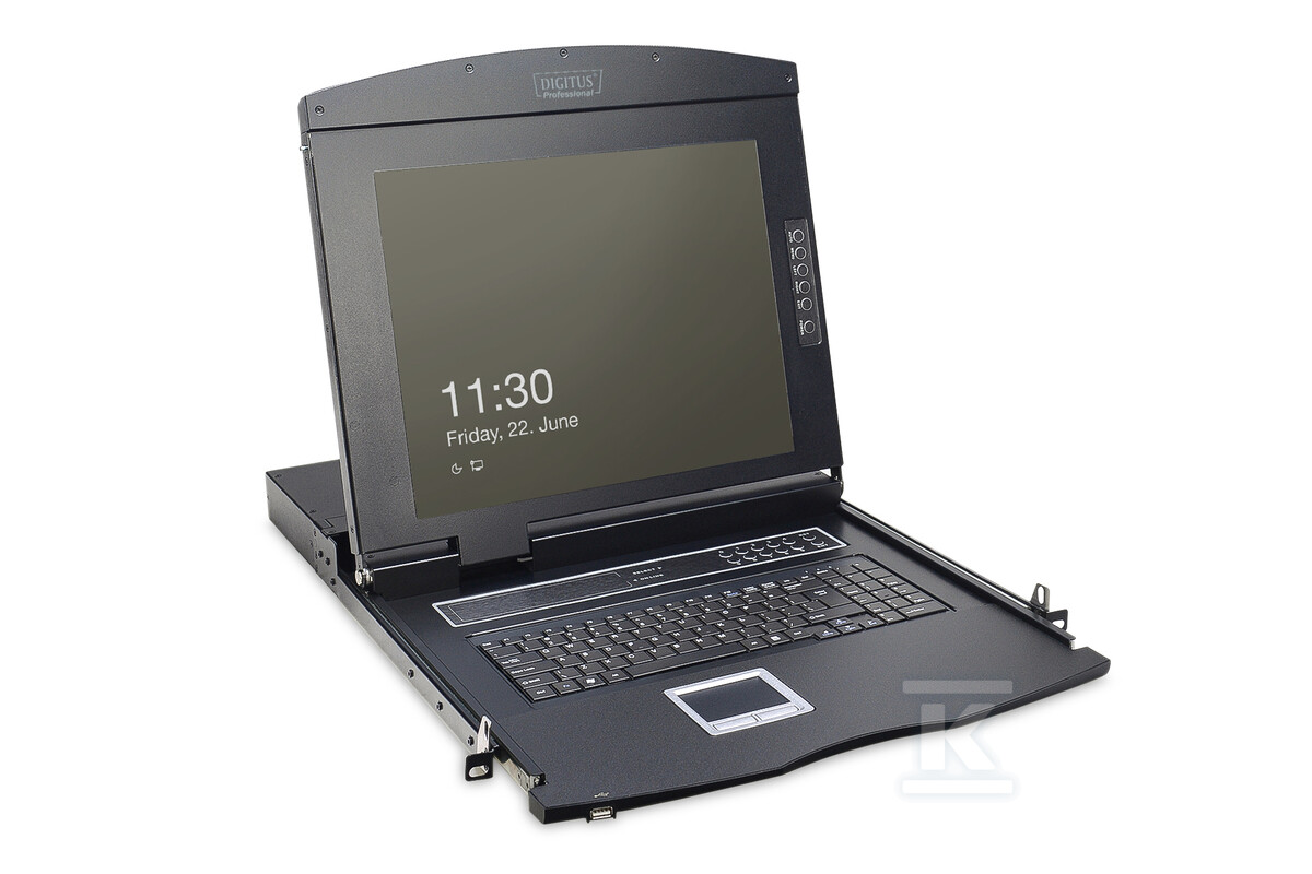 Konsola modularna KVM 17'' LCD TFT, 8 - DS-72210-2US