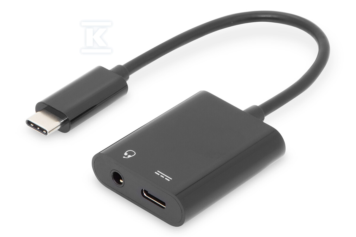 Kabel USB Typ C MiniJack 3.5mm + USB C - AK-300400-002-S