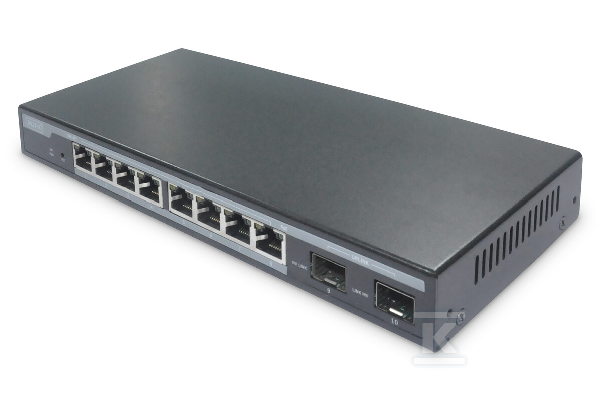 L2 managed 8-Port Gigabit PoE Switch + - DN-95344