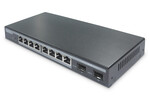 L2 managed 8-Port Gigabit PoE Switch + 2 SFP10/100/1000Mbps, 86W PoE Power Budget,