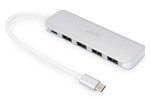 HUB 4-portowy USB 3.0 SuperSpeed z Typ C PDaktywny, aluminium