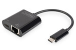 Karta sieciowa przewodowa USB 3.0 Typ C do RJ45 Gigabit Ethernet oraz 1xUSB Typ C z PD 2.0