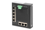 Industrial Gigabit Ethernet Flat Switch8-port, DIN rail, extended temp. range