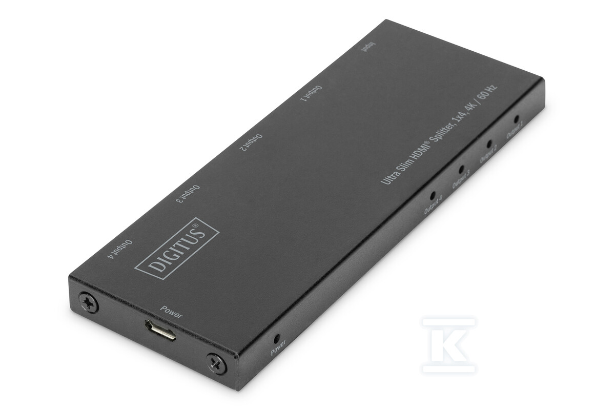 Splitter HDMI 4-portowy UHD4K 60Hz HDR - DS-45323