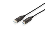 Kabel połączeniowy hybrydowy HDMI AOC HDMI-A męski-męski HDMI 2.1 UHD-2 8K@60Hz 48Gbps HDR, eARC , HDCP 2.2, CEC 10m