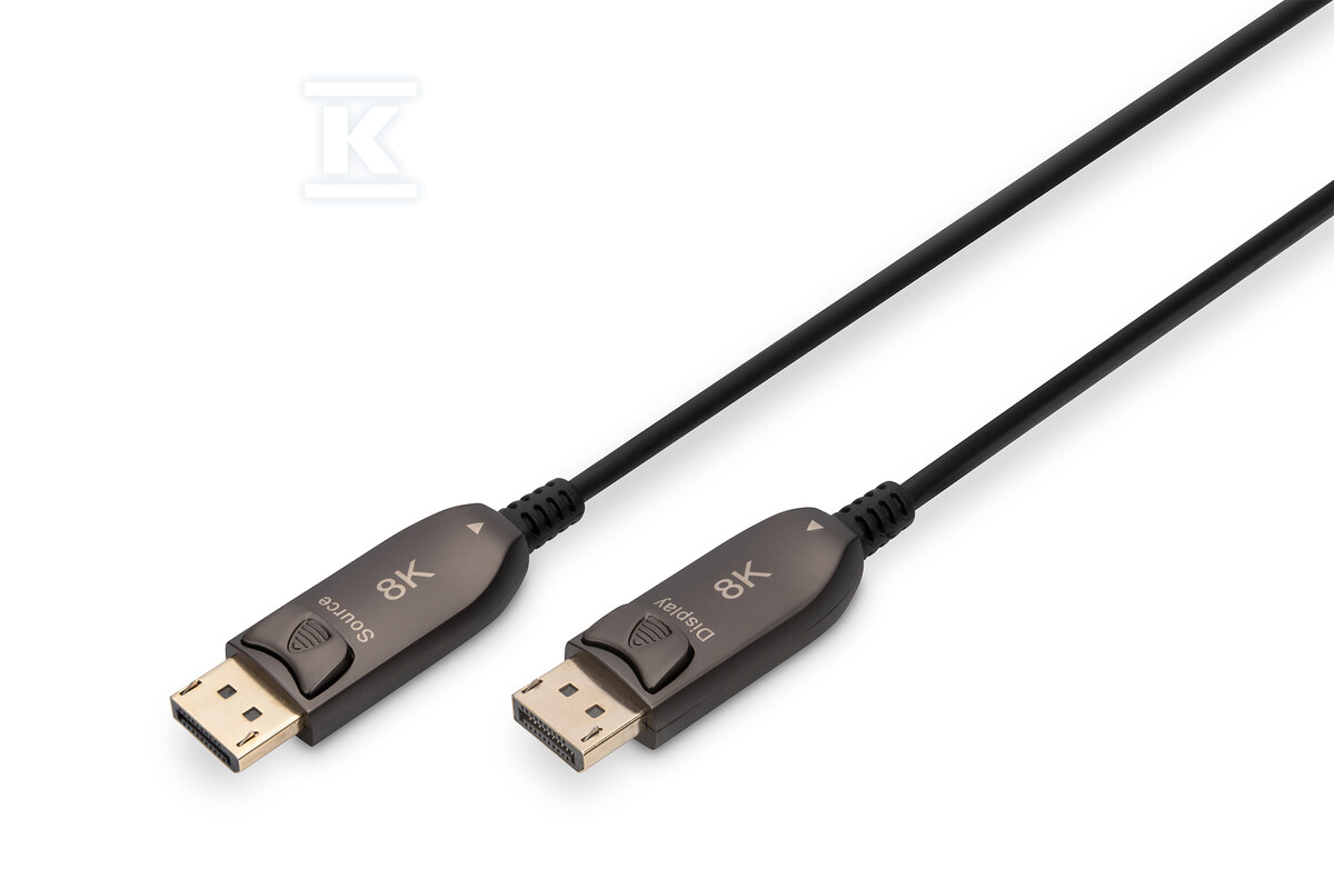 Kabel DP/DP M/M czarny 20m DisplayPort - AK-340107-200-S